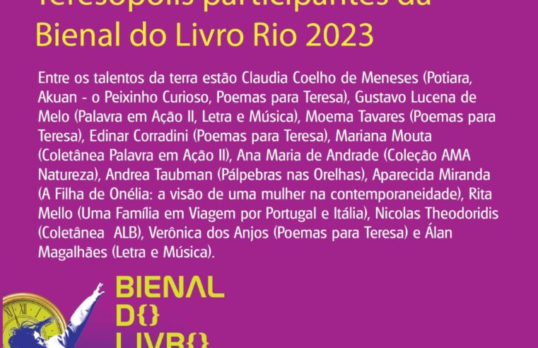 Escritores de Teresópolis participam da 40ª Bienal do Livro