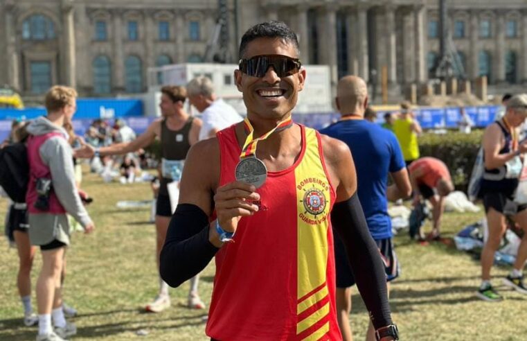 Guarda-vidas Miguel Morone foi o brasileiro com o melhor tempo da Maratona de Berlim