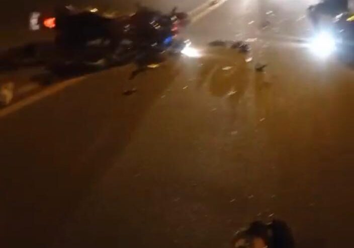 Acidente grave envolvendo duas motos, deixa 4 vítimas no Roseiral, em Petrópolis