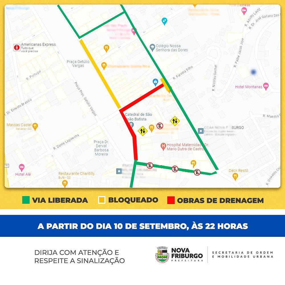 Mudanças no trânsito em Nova Friburgo