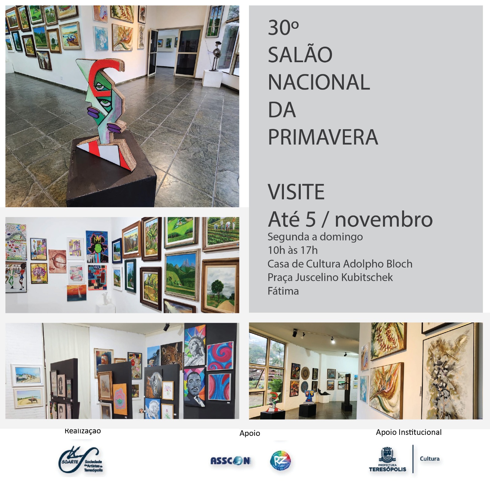 30º Salão Nacional da Primavera Soarte segue até novembro na Casa de Cultura de Teresópolis