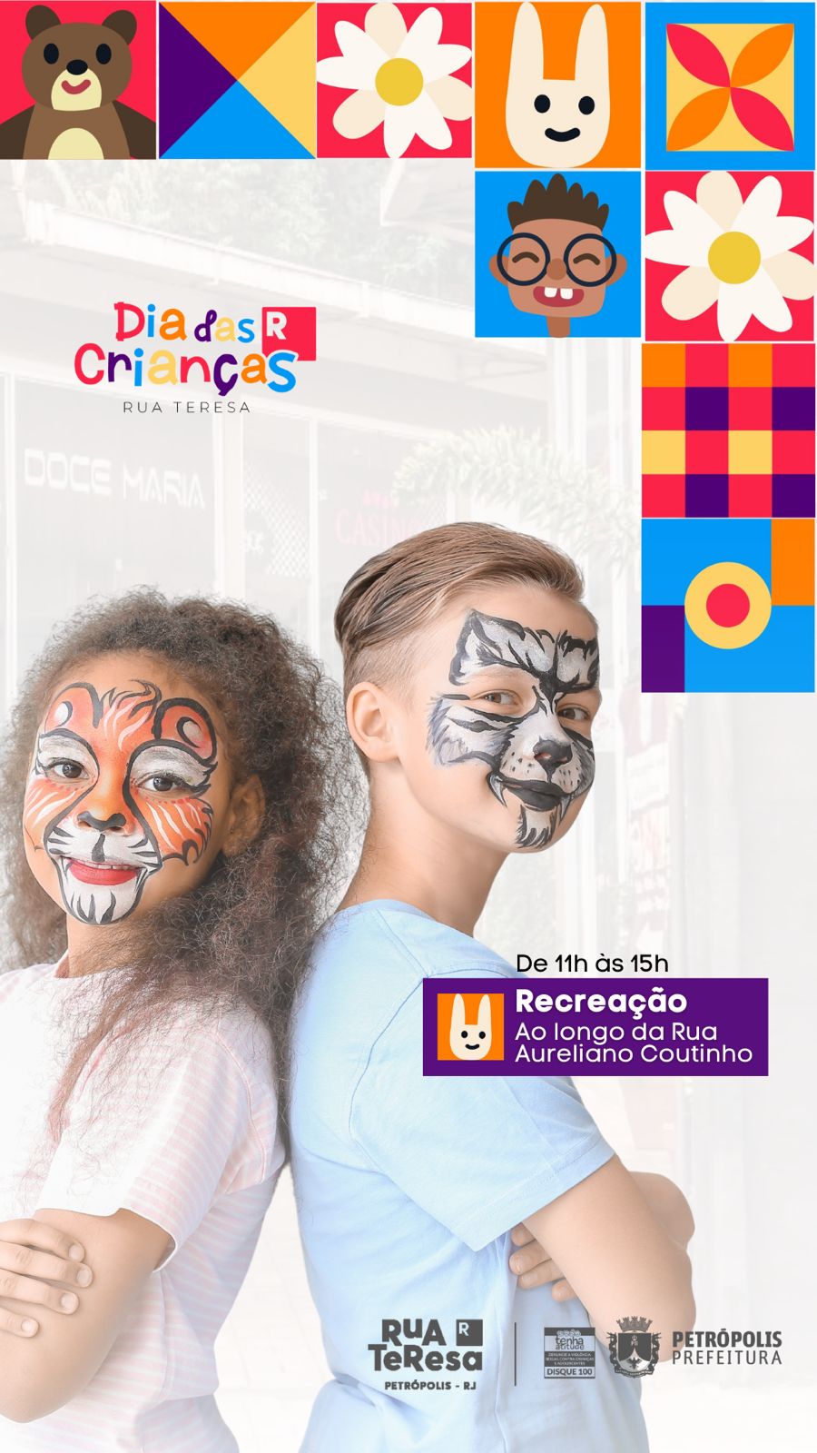 Dia das Crianças contará com programação especial na Rua Teresa, em Petrópolis
