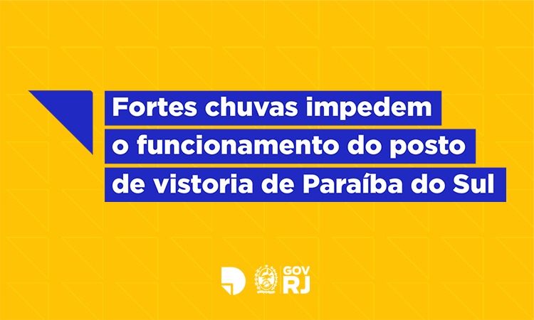 Detran.RJ suspende serviços em postos de Paraíba do Sul