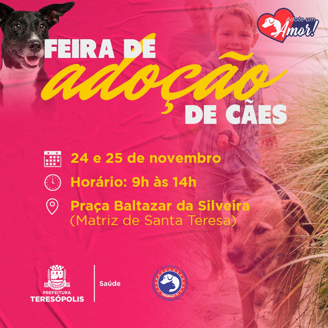 COPBEA realiza mais uma edição da feira de cães nesta sexta e no sábado, na Praça Santa Teresa