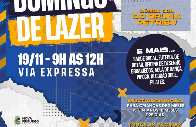 Edição de novembro do Domingo de Lazer será realizado neste domingo (19), em Nova Friburgo