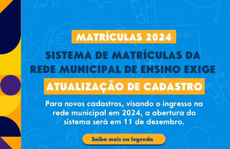 Sistema de matrículas de ensino de Nova Friburgo exige atualização de cadastro
