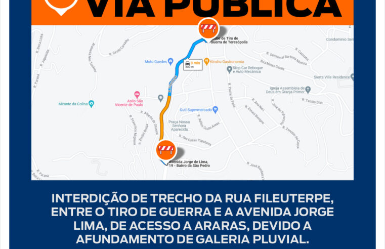 Detritos carregados pela forte chuva entopem bueiros e danificam galerias em Teresópolis