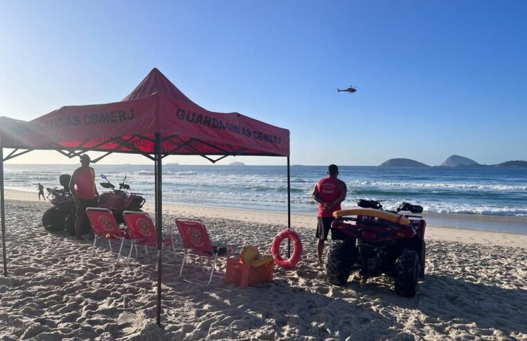 Buscas por adolescente que desapareceu na praia de Ipanema continuam