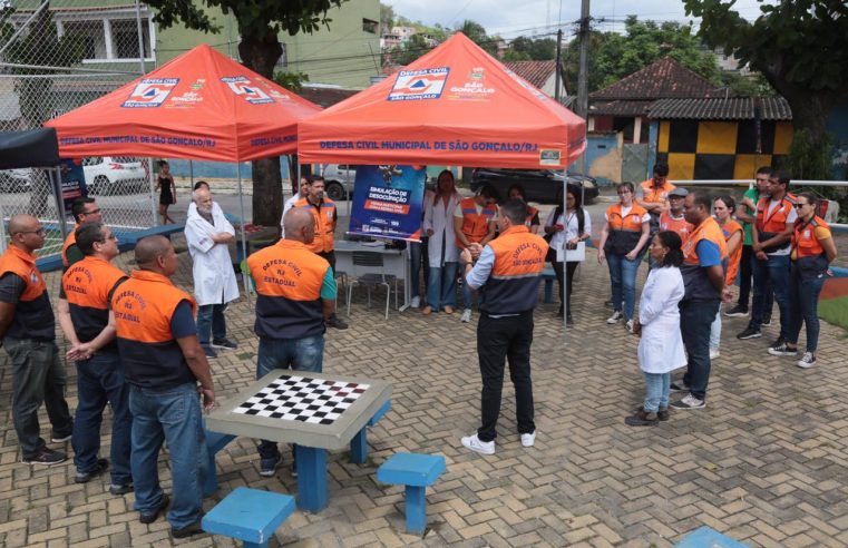 Defesa Civil Estadual e Corpo de Bombeiros RJ coordenam simulado de desocupação em comunidades vulneráveis