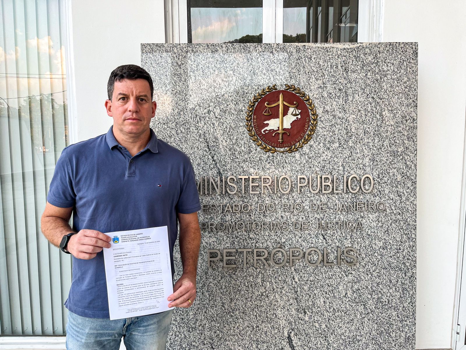 Vereador Hingo Hammes entrega ao Ministério Público documentos e informações sobre problemas nas empresas PetroIta e Cascatinha