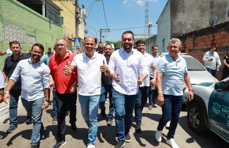 Cláudio Castro entrega obras de prevenção de enchentes e revitalização em 25 ruas de São João de Meriti