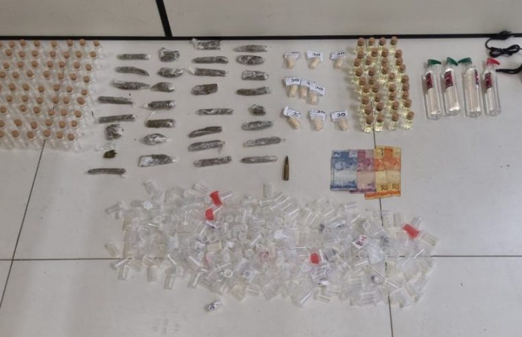 Noite de Réveillon tem preso por tráfico de drogas e apreensão de motocicletas irregulares