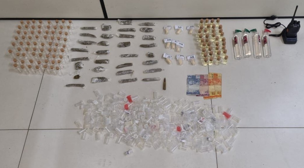 Noite de Réveillon tem preso por tráfico de drogas e apreensão de motocicletas irregulares
