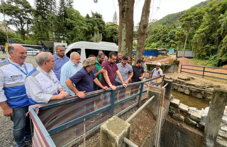 Governador Cláudio Castro visita obras do Túnel Extravasor, em Petrópolis