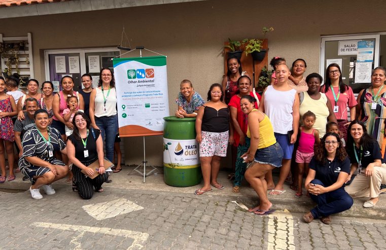 Pontos de Entrega Voluntária do Programa Trata Óleo são instalados no Conjunto Habitacional Vicenzo Rivetti
