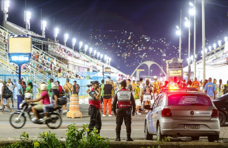Governo do Rio intensifica segurança durante ensaios técnicos na Sapucaí para garantir folia sem ocorrências