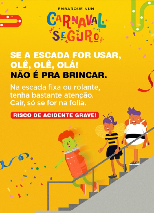 Esquema de funcionamento do MetrôRio para os desfiles dos megablocos de rua