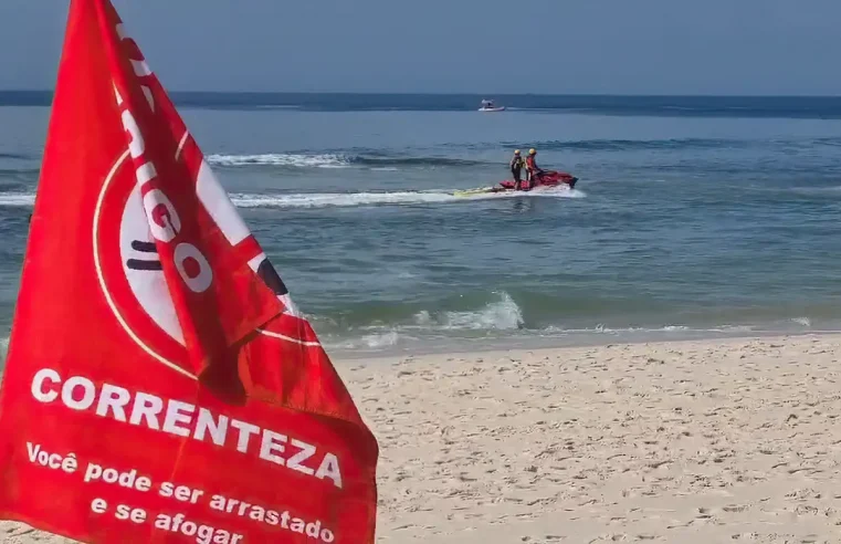 Aumenta número de resgates feitos por bombeiros nas praias do Rio