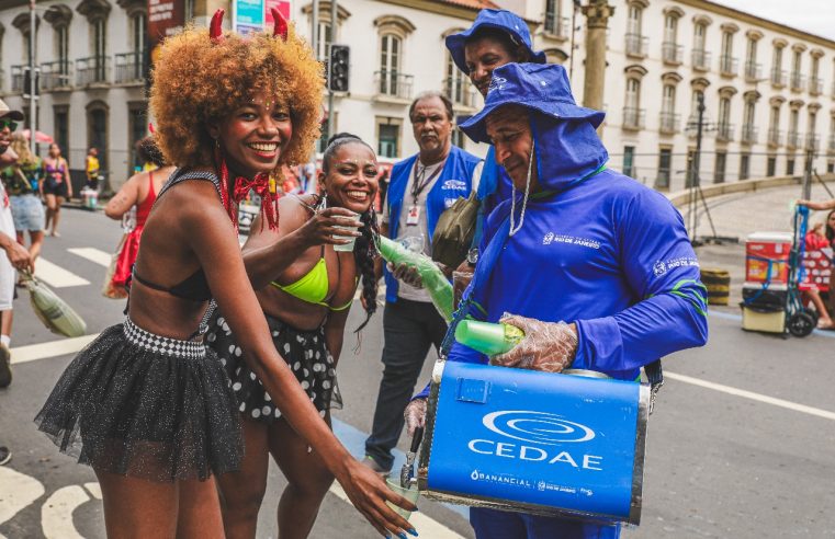 Secretaria de Estado da Mulher e Cedae na folia contra o assédio: aguadeiros levam a campanha “Ouviu um Não? Respeite a decisão” para blocos de Carnaval