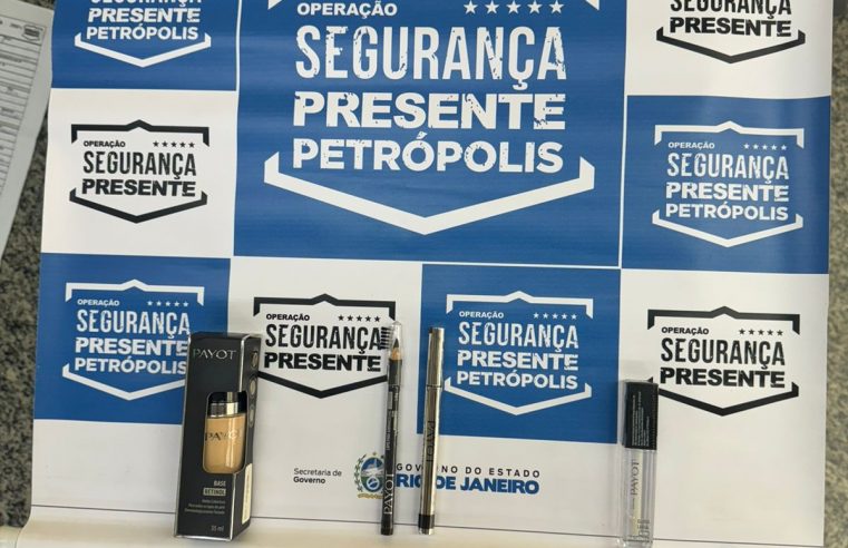 Segurança Presente de Petrópolis prende mulher por furto de maquiagem em estabelecimento no Centro