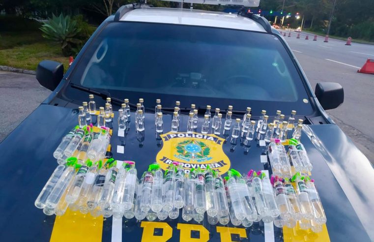PRF apreende mais de 100 frascos de lança-perfume em Petrópolis/RJ