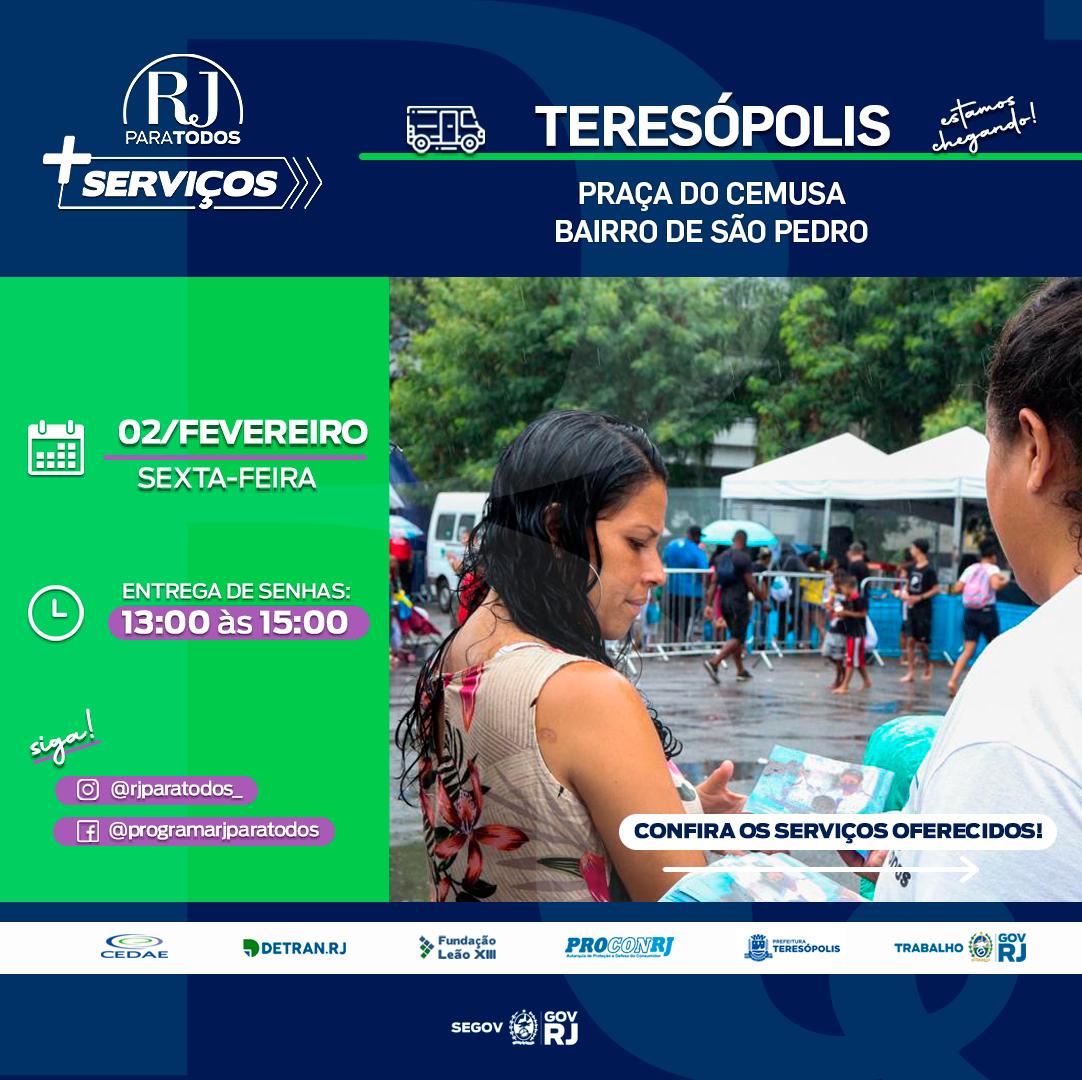 RJ para Todos e Celebra Terê: Parceria entre Prefeitura e Governo do Estado leva ação social e show gospel ao bairro de São Pedro nesta sexta (02)