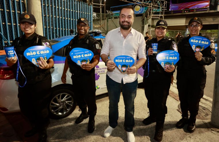 Foliões destacam uso da tecnologia na segurança pública e ações sociais do Governo do Estado dentro e fora do Sambódromo