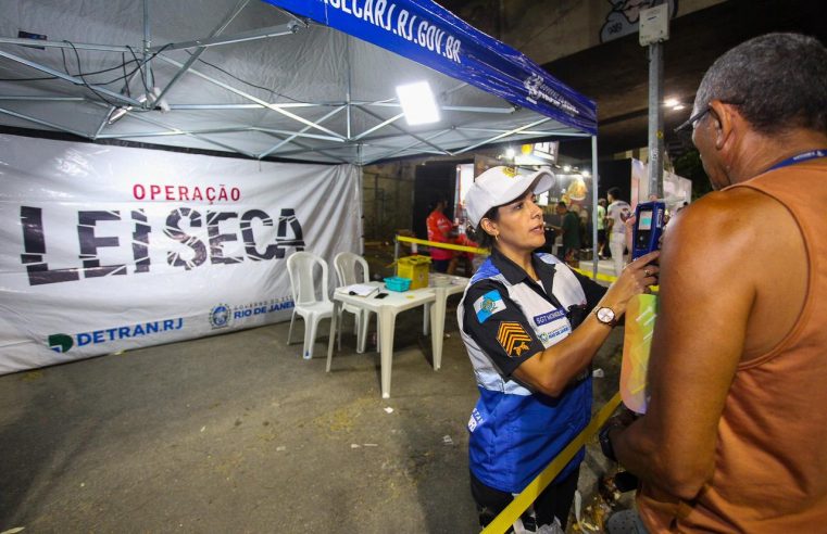 Lei Seca registrou 384 casos de alcoolemia durante o final de semana
