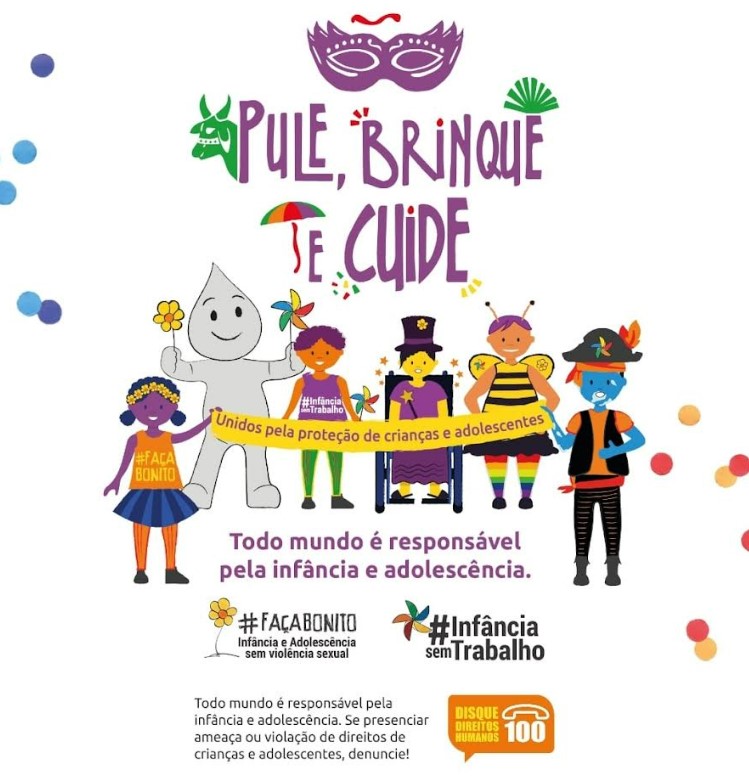 Proteja crianças e adolescentes no Carnaval!