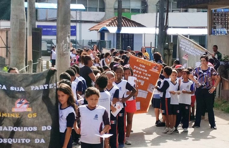 Alunos de escolas municipais de Teresópolis participam de atividades de conscientização sobre o combate ao Aedes aegypti