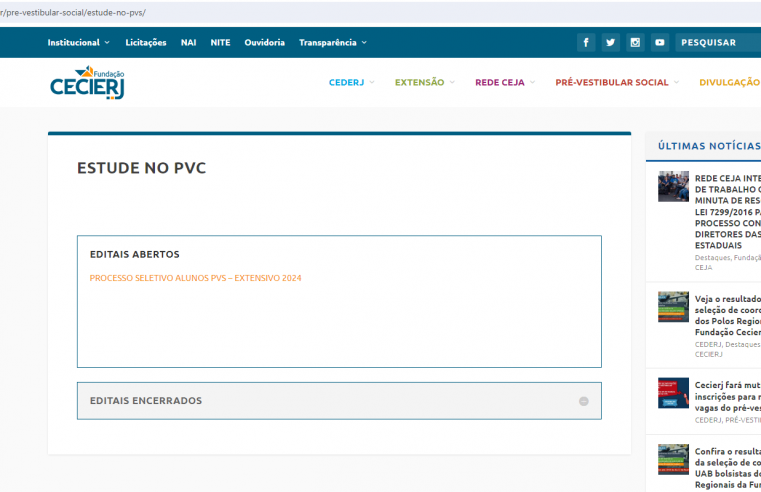 Mutirão de inscrições do Pré-vestibular Social em Teresópolis termina neste sábado, 9