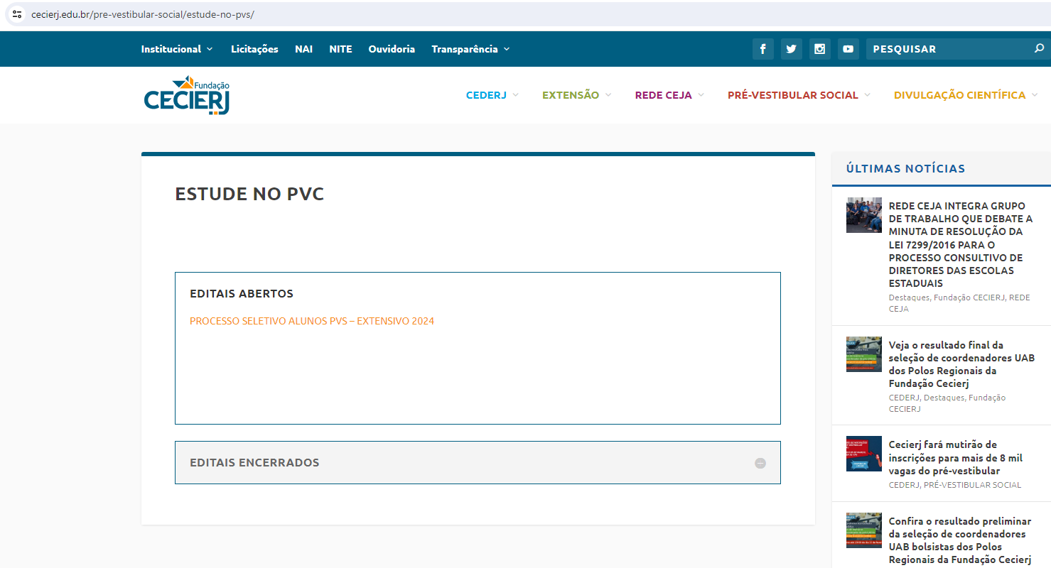 Mutirão de inscrições do Pré-vestibular Social em Teresópolis termina neste sábado, 9