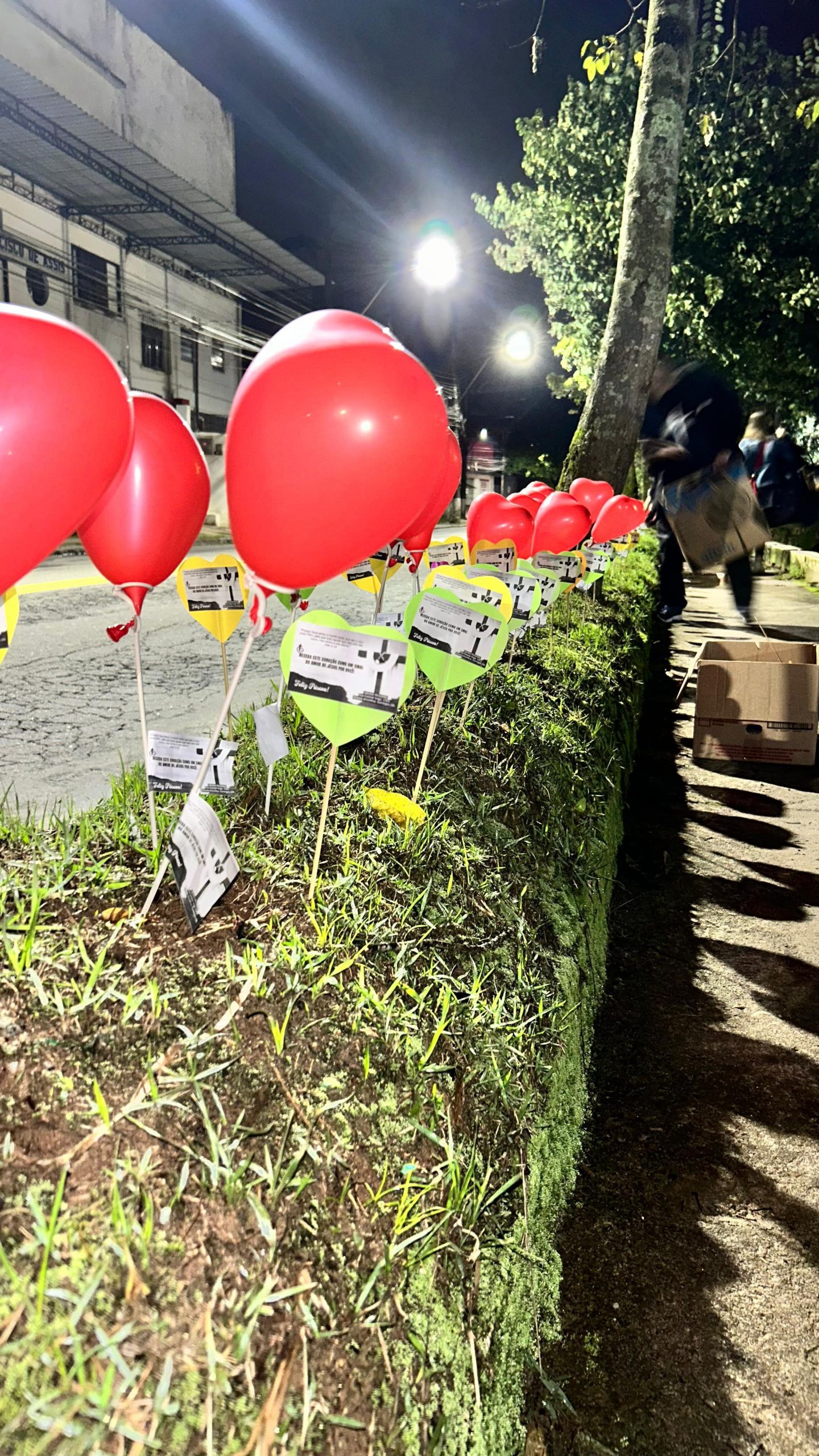 Corações enchem Petrópolis com mensagens de amor e esperança