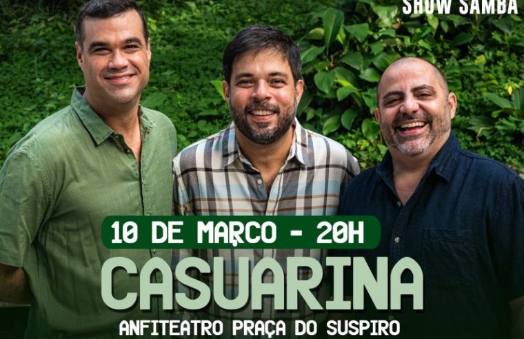 Grupo Casuarina se apresenta no Anfiteatro de Nova Friburgo