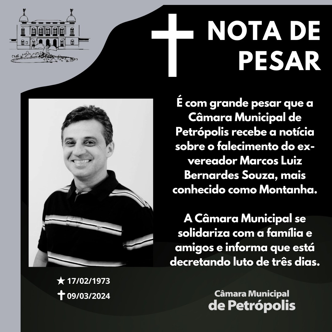 Marcos Montanha, ex-vereador em Petrópolis morre aos 51 anos