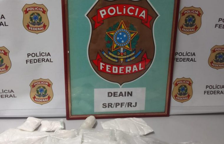 PF prende mulher com 3kg de cocaína no Aeroporto do Galeão