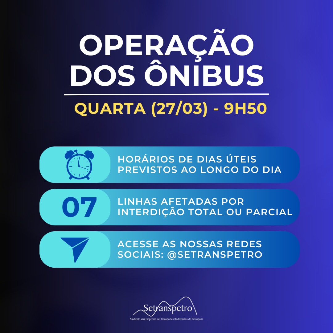 Confira a atualização sobre as linhas de ônibus em Petrópolis