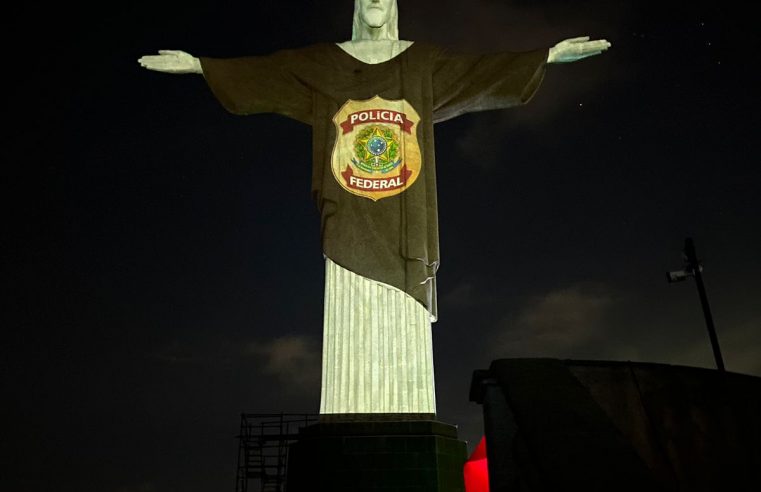 Cristo Redentor abre as comemorações dos 80 anos da Polícia Federal