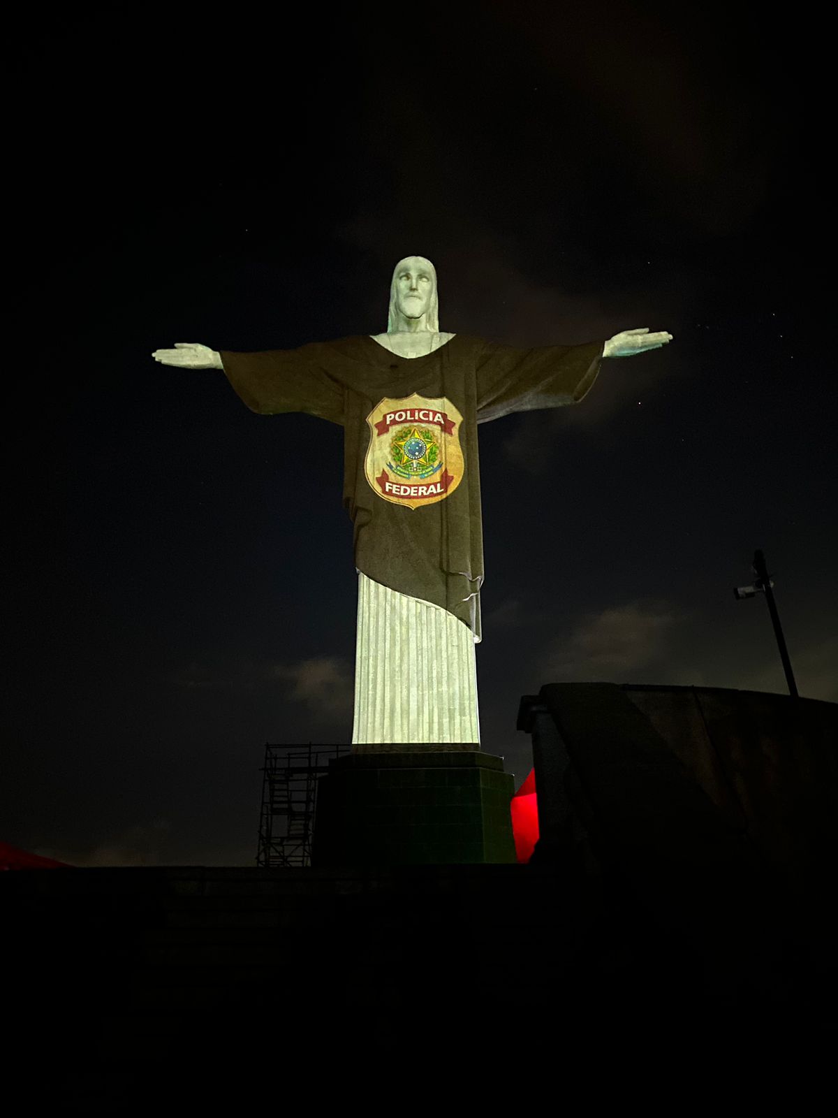 Cristo Redentor abre as comemorações dos 80 anos da Polícia Federal
