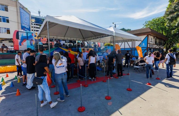 Escola Móvel PET do Senac fica em Teresópolis até o próximo dia 19