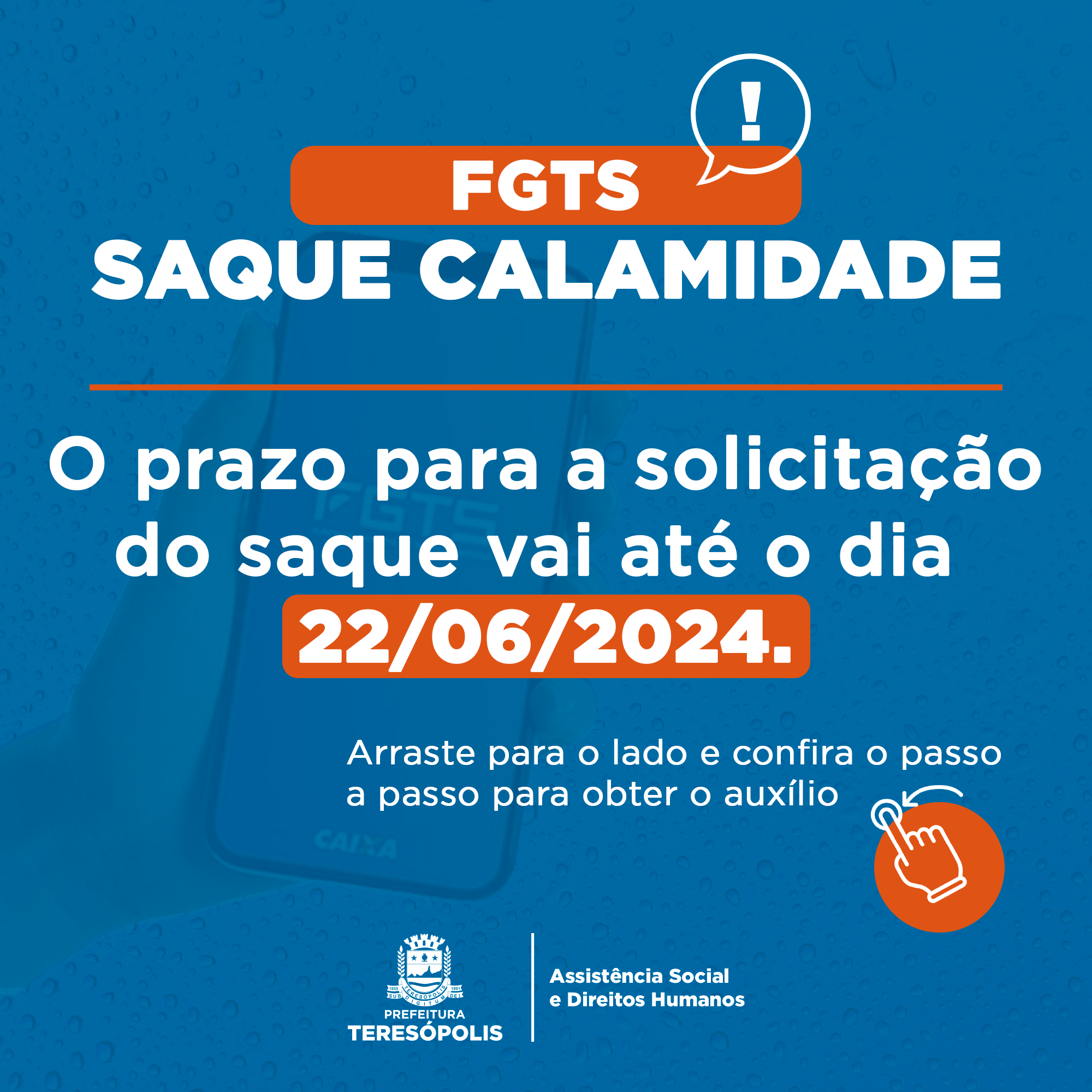 Saque FGTS é liberado para moradores de áreas atingidas pelas chuvas em Teresópolis.