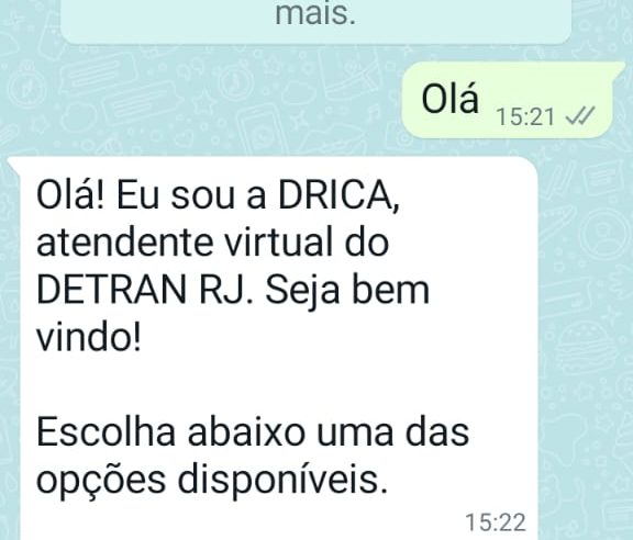 Detran.RJ agora presta informações aos cidadãos pelo WhatsApp