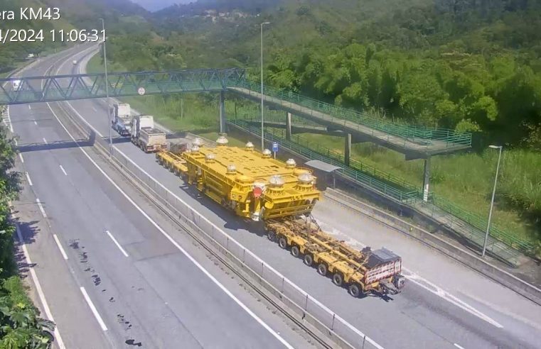 Passagem de carretas interditará descida da serra de Petrópolis na madrugada de 08.05