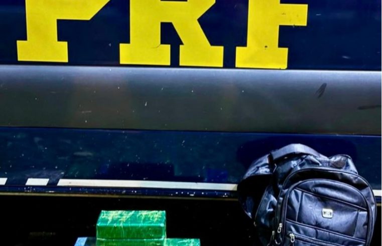 PRF apreende aproximadamente 8 quilos de pasta base de cocaína em Piraí/RJ