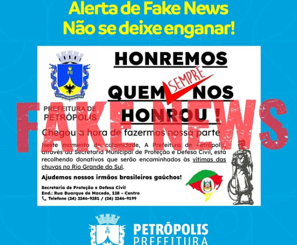 Defesa Civil alerta para tentativa de golpe