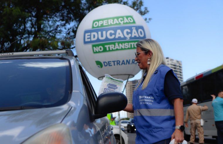 Detran.RJ faz campanha de Educação para o Trânsito no Maio Amarelo
