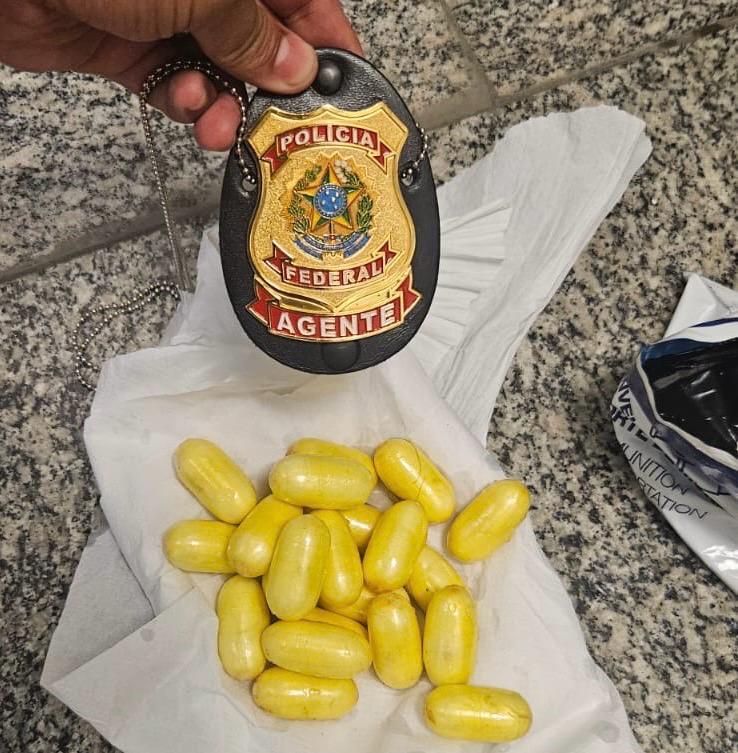 PF prende homem com 1kg de cocaína no Aeroporto do Galeão