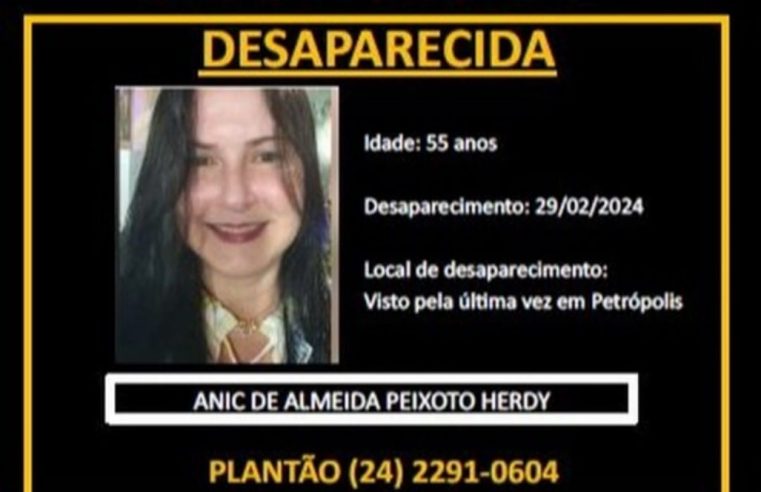 Quatro pessoas são presas por extorsão e sequestro de Anic de Almeida Peixoto Hery, em Petrópolis