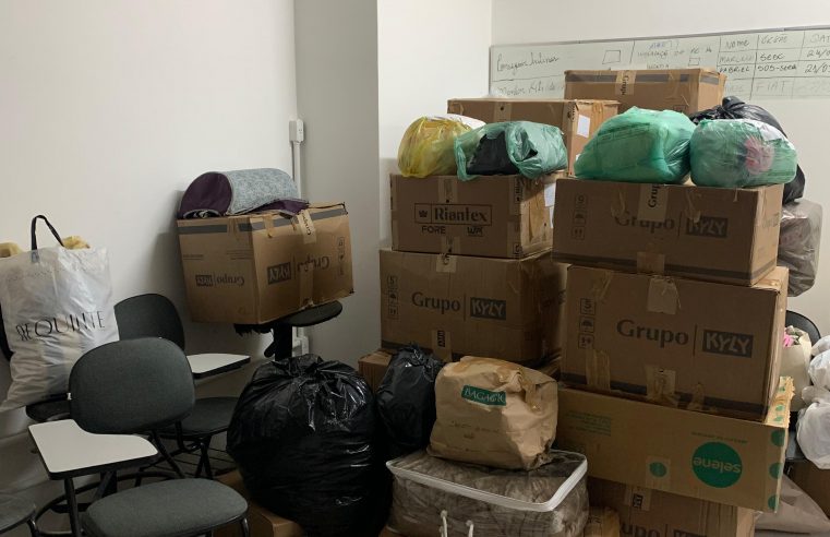 Doações arrecadadas pela ARTE são enviadas para o Rio Grande do Sul