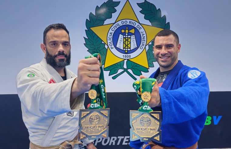 Policiais civis do Rio de Janeiro ganham medalhas de ouro em Campeonato Brasileiro de Jiu-Jítsu